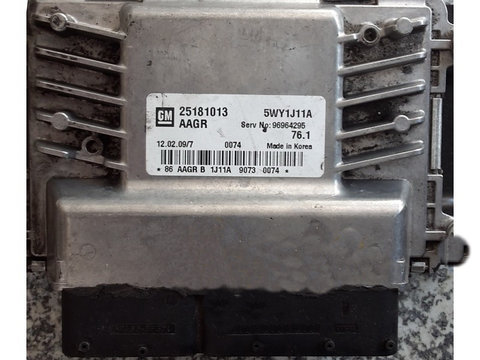 ECU Calculator motor Chevrolet Cruze 1.6 25181013 5WY1J11A SIMTEC 76.1 {