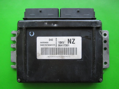 ECU Calculator motor Chevrolet Matiz 1.0 96417301 5WY5442G NZ Sirius D42