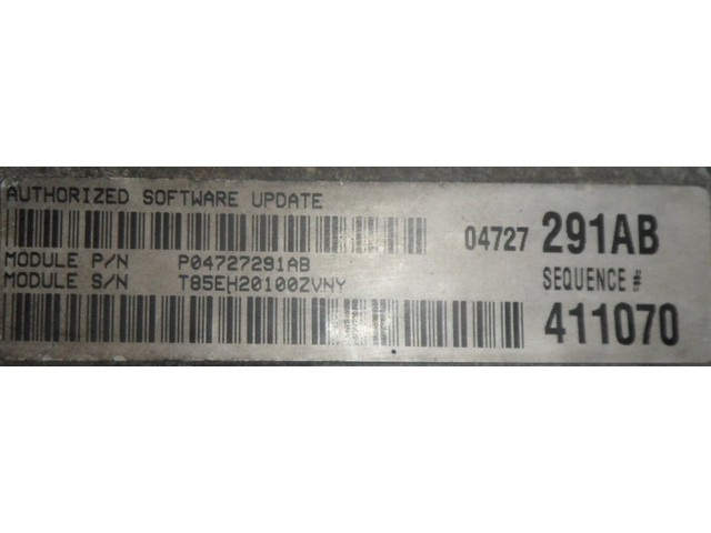 ECU Calculator motor Chrysler Voyager 3.3 P04727291AB 411070 {