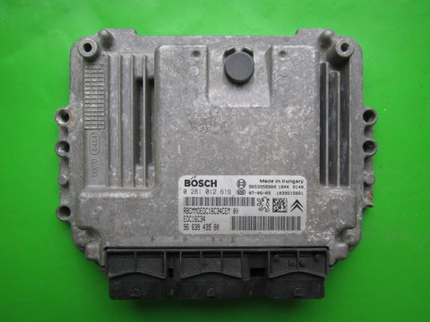 ECU Calculator motor Citroen Berlingo 1.6HDI 9663943980 0281012619 EDC16C34 9HX }