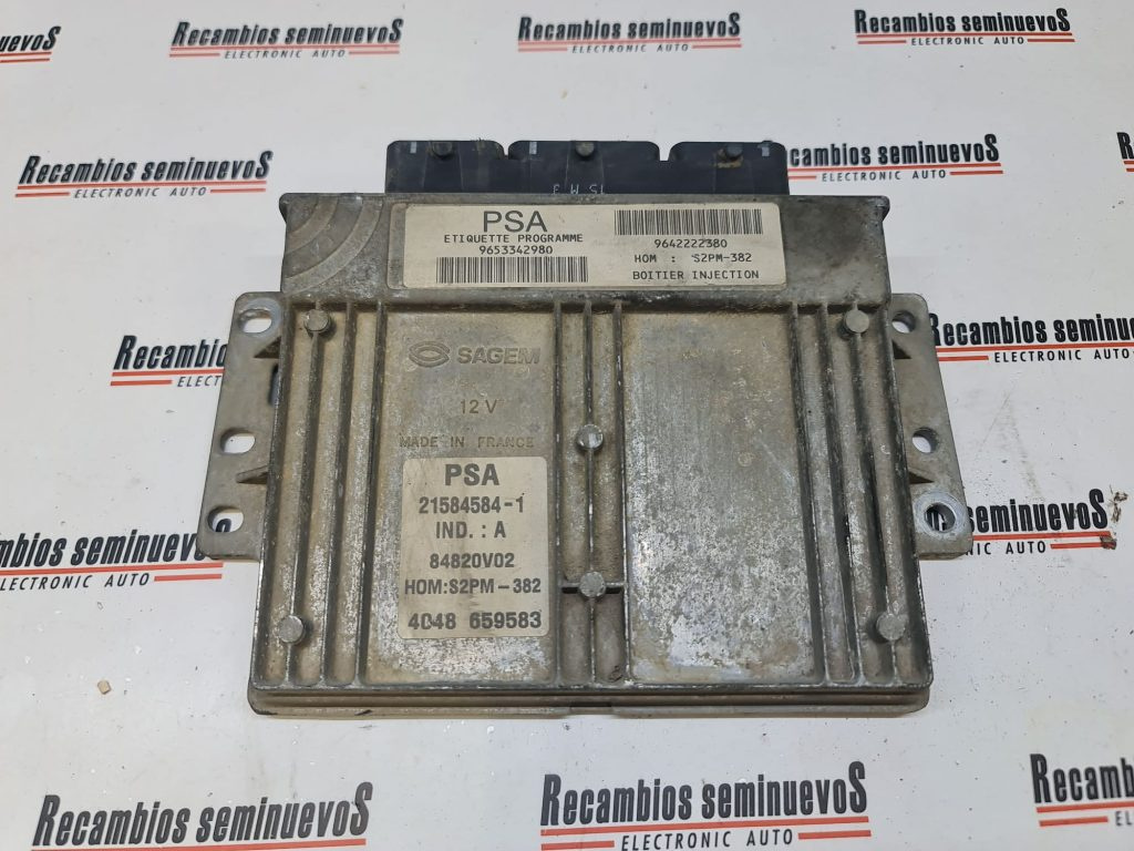 ECU Calculator motor Citroen C3, 9653342980, 9642222380