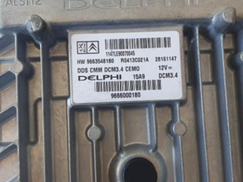 ECU calculator motor Citroen C5 2.0 HDi 2009 cod 9666000180