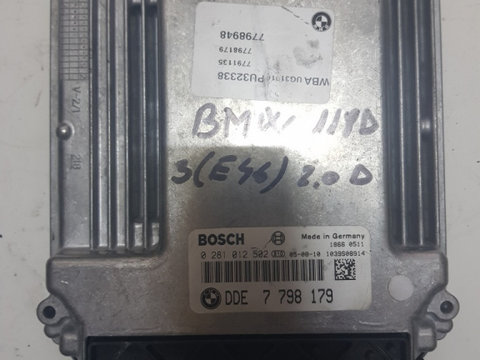 ECU Calculator motor COD 0281012502 BMW 3 (E46) 2.0 d 204D4