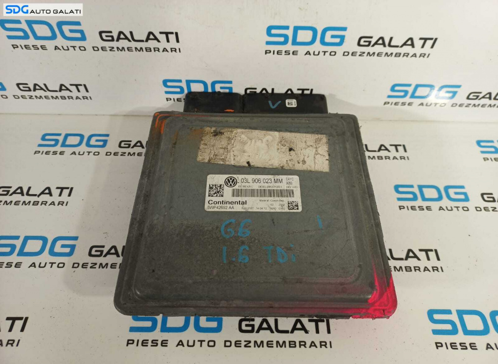 ECU Calculator Motor Continental Volkswagen Skoda Audi Seat Altea Cod 03L906023MM 5WP42692AA [L2221] (A fost reparat)