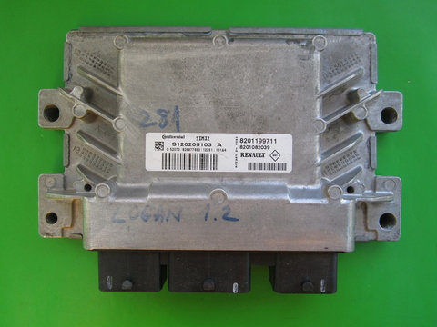 ECU Calculator motor Dacia Logan 1.2 8201199711 S120205103A SIM32
