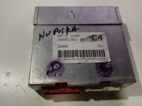 ECU Calculator motor Daewoo Nubira 1.6 16238981 C4 CFWY