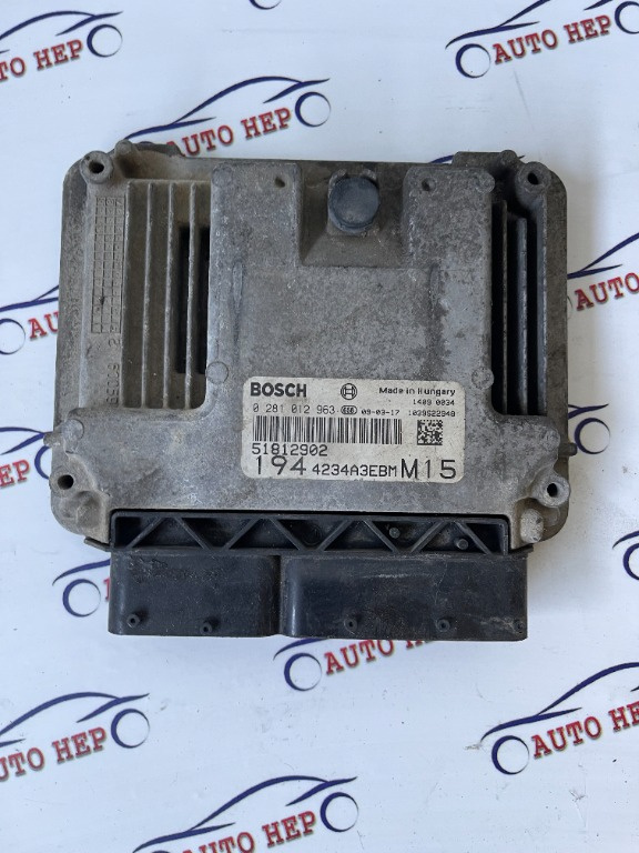 ECU Calculator motor Fiat Croma 0281012963 0 281 012 963 51812902 1944234A3EBMM15