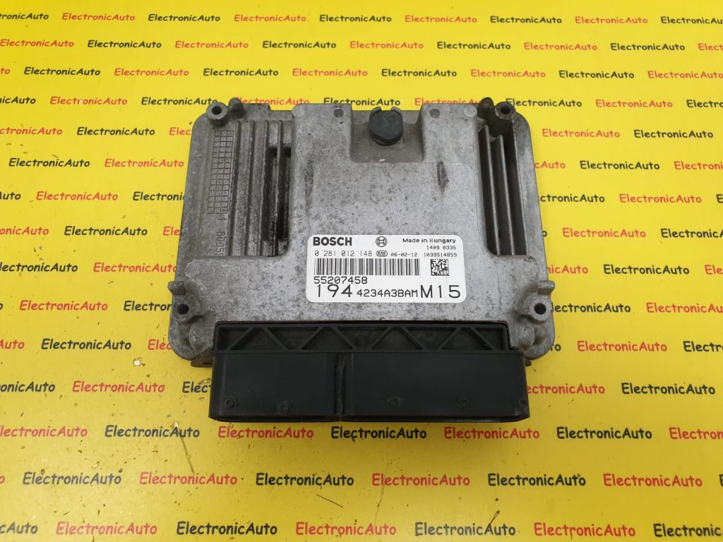 ECU Calculator Motor Fiat Croma 1.9 JTDm, 55207458, 0281012148, 1944234A3BAMM15