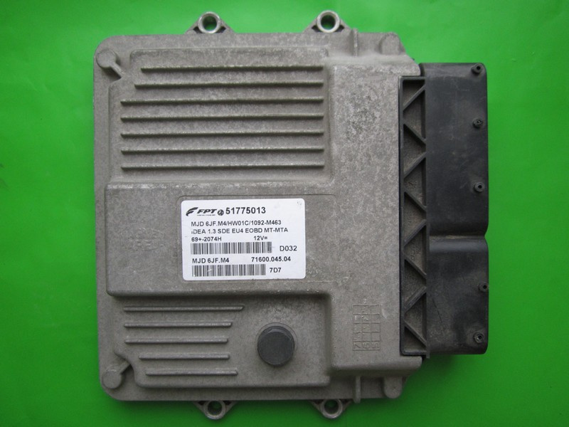 ECU Calculator motor Fiat Idea 1.3JTD 51775013 6JF.M4 }