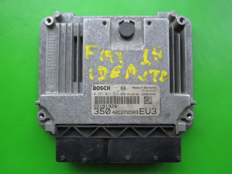 ECU Calculator motor Fiat Idea 1.9JTD 55191928 0281011514 EDC16C9