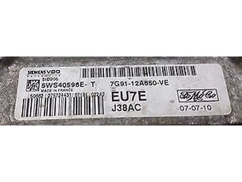 ECU Calculator motor Ford Focus 2.0TDCI 7G91-12A650-VE SID206 {