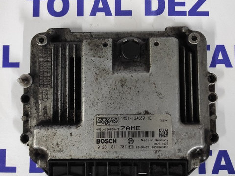 ECU calculator motor Ford Focus 2 1.6 tdci cod 4M51-12A650-YE 0281011701 EDC16C34