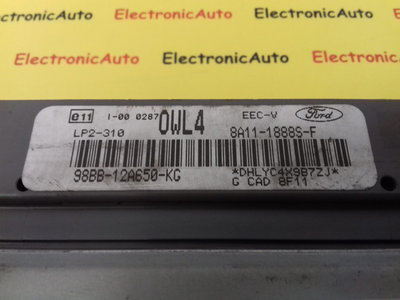 ECU Calculator Motor Ford Mondeo 2.0 i, 98BB12A650