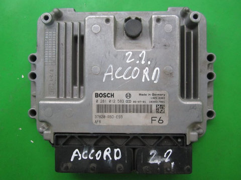 ECU Calculator motor Honda Accord 2.2CDTI 37820-RBD-E93 0281012583 EDC16C7