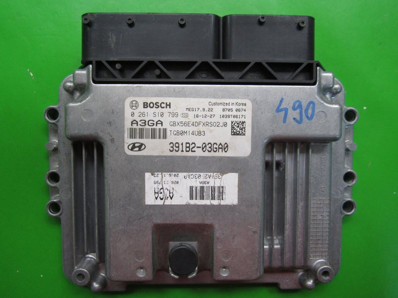ECU Calculator motor Hyundai I20 1.4 391B2-03GA0 0261S10799 MEG17.9.22
