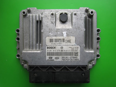 ECU Calculator motor Hyundai Santa Fe 2.2CRDI 39101-27805 0281012670 EDC16C39