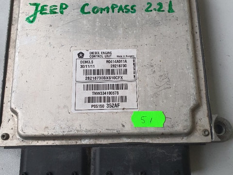 ECU Calculator Motor Jeep Compass 2.2CRD 163HP AN 2012-2017