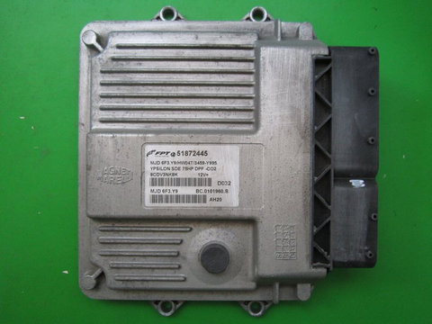 ECU Calculator motor Lancia Y 1.3JTD 51872445 6F3.Y9