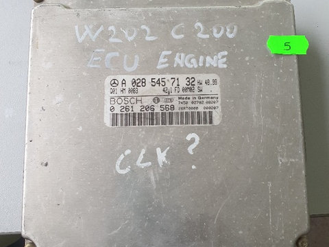 ECU Calculator Motor Mercedes, A0285457132, 0261206568 AN 1993-2000