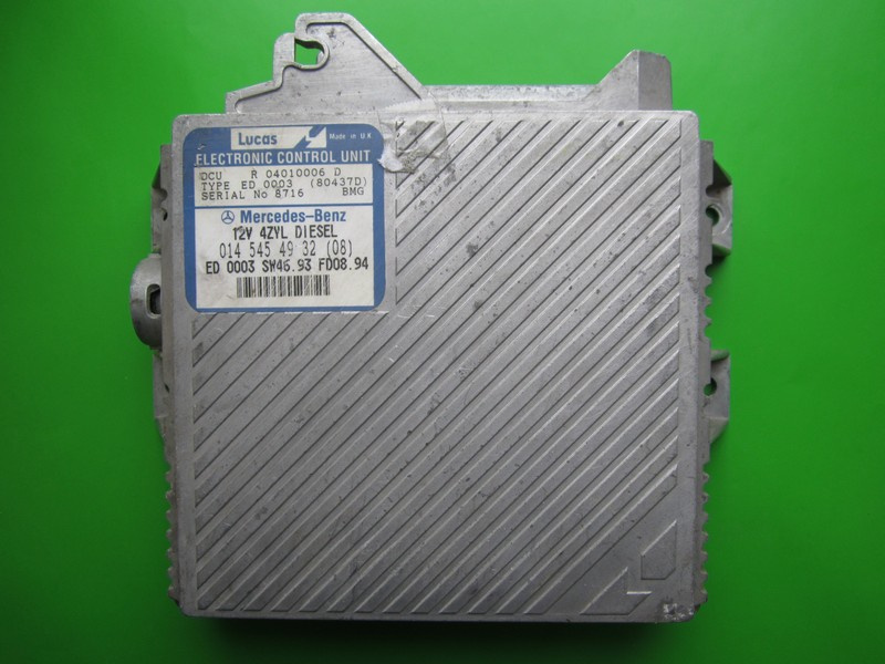 ECU Calculator motor Mercedes C 2.2D 0145454932 80437D DCU W202