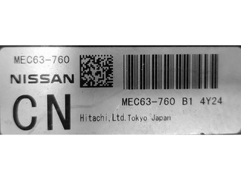 ECU Calculator motor Nissan Murano 3.5 MEC63-760 CN