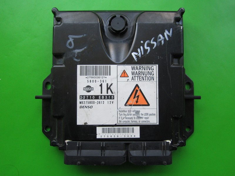 ECU Calculator motor Nissan Navara 2.5DCI 23710 EB315 MB275800-3612 174CP