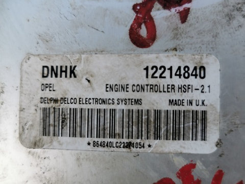 ECU Calculator motor Opel 1.6 12214840 DNHK Z16SE HSFI-2.1 +