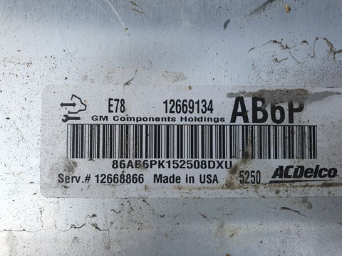 Ecu calculator motor Opel Adam 1.2 i B12XER 12669134 AB6P