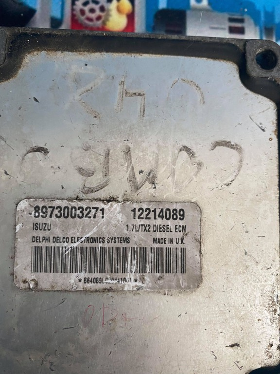 ECU Calculator motor Opel Astra G 1.7 dti 12214089 8973003271 DNBC Isuzu TX2