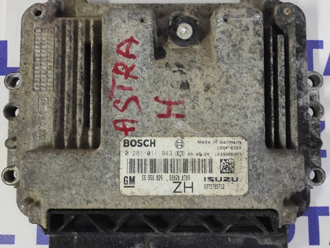 ECU Calculator motor Opel Astra H 1.7 CDTI , cod 0281011943 55556829ZH