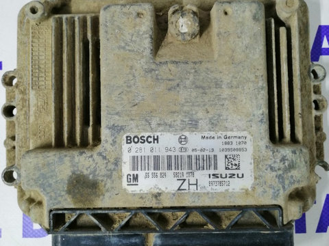 ECU Calculator motor Opel Astra H 1.7 CDTI cod 0281011943 55556829