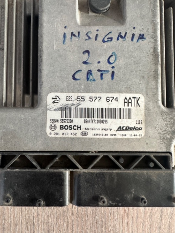 ECU calculator motor Opel cod 55577674 / AATK