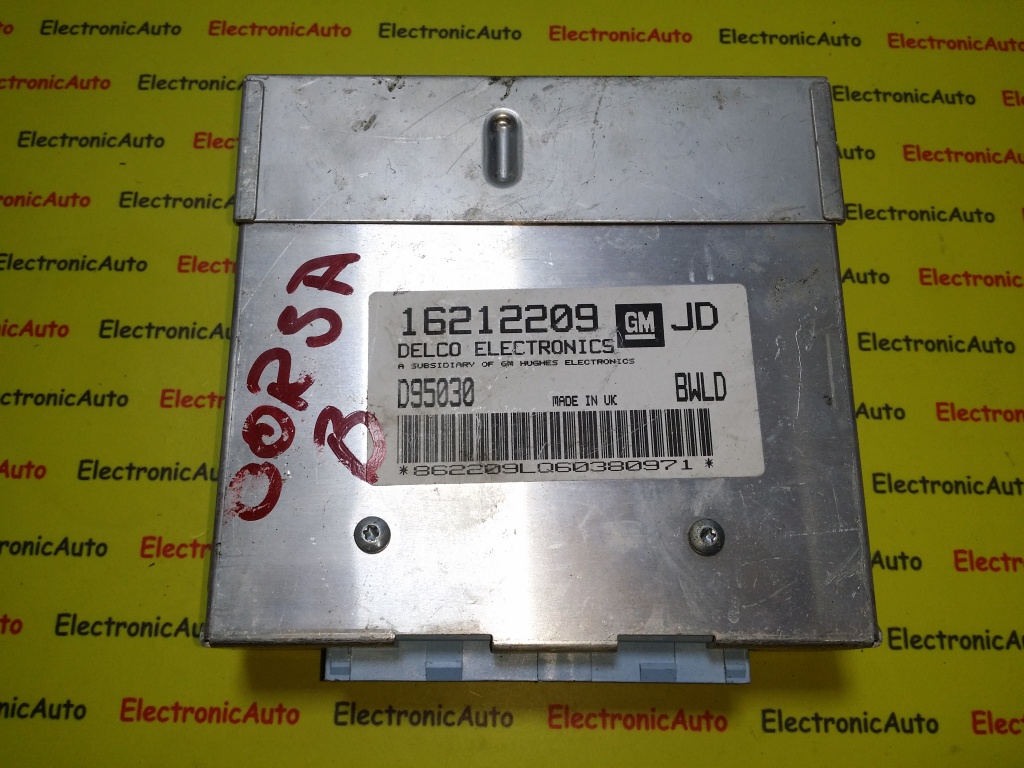 ECU Calculator motor Opel Corsa B 1.2 16212209 JD BWLD