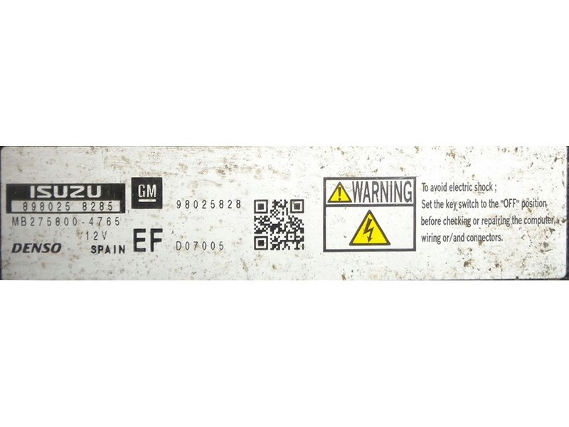 ECU Calculator motor Opel Meriva A 1.7CDTI 9802582