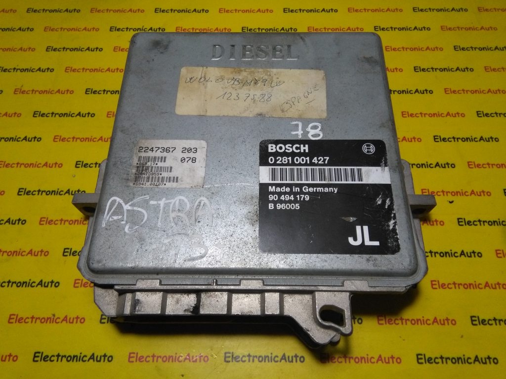 ECU Calculator motor Opel Omega 2.5TD 0281001427, 90494179JL