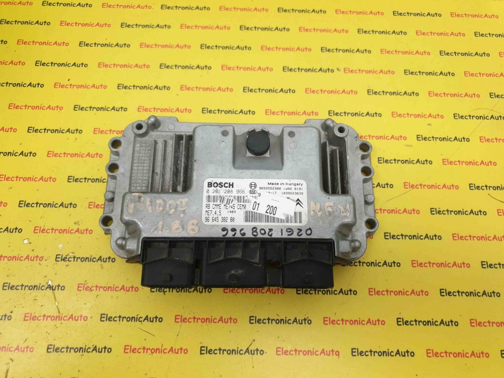 ECU Calculator Motor Peugeot 1007 1.6, 0261208966, 9664538280, ME7.4.5,