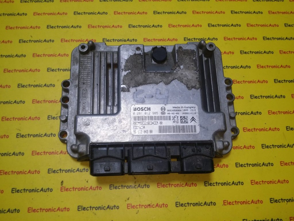 ECU Calculator motor Peugeot 207 1.6HDI 0281012985