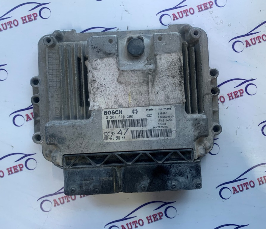 ECU Calculator motor Peugeot 307 9647158180 96 471 581 80 0281010390 0 281 010 390 9647785580
