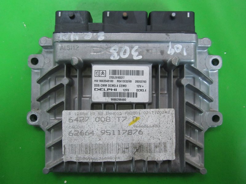 ECU Calculator motor Peugeot 308 2.0 hdi 9666266480 28203783 DCM3.4