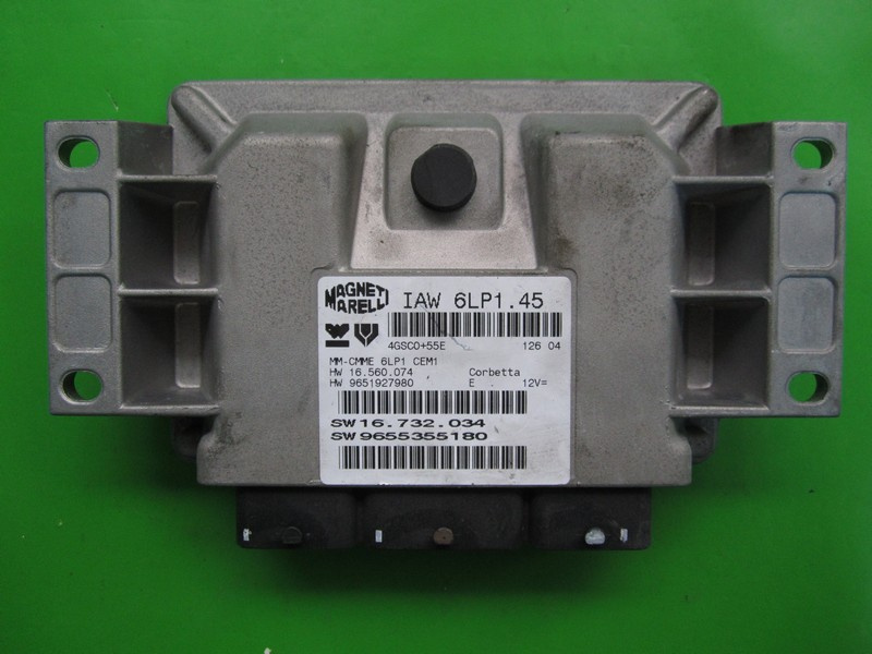 ECU Calculator motor Peugeot 407 2.0 9655355180 IAW 6LP1.45 {+