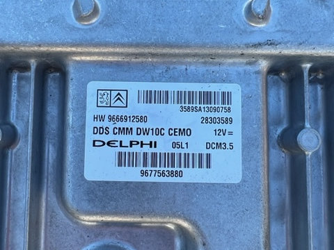 ECU/Calculator motor Peugeot 508/Citroen C5 2.0 HDI 163 CP,Cod 9666912580/28303589