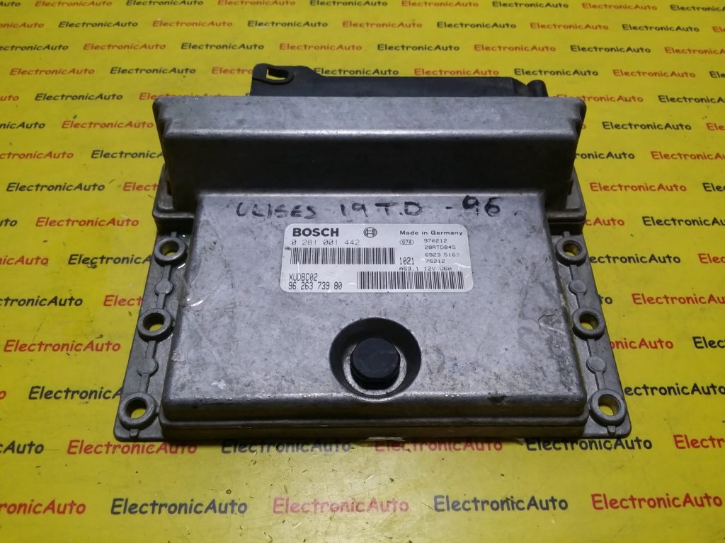 ECU Calculator motor Peugeot 806 1.9 0281001442, 9626373980