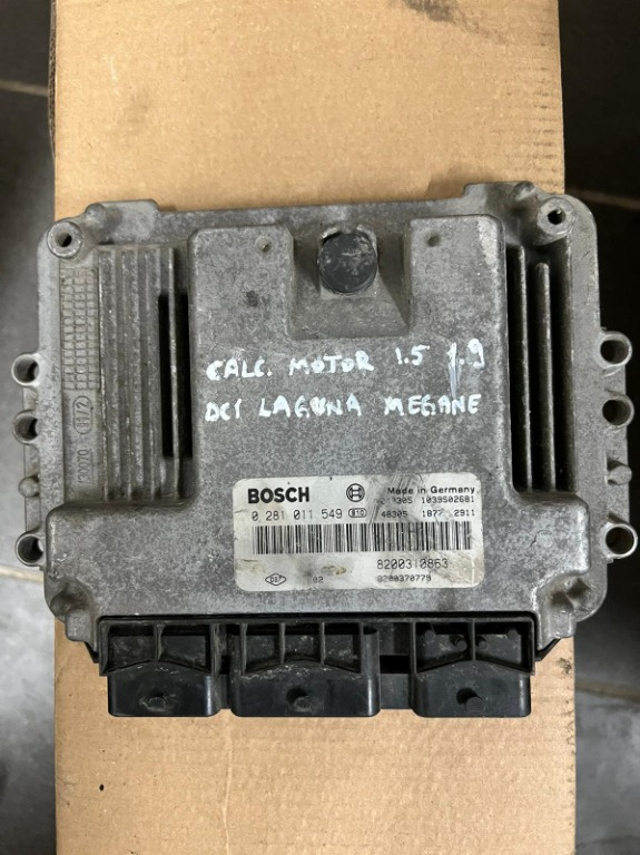 ECU Calculator motor Renault Megane 1.9 DCI COD 0281011549/8200310863/8200370779