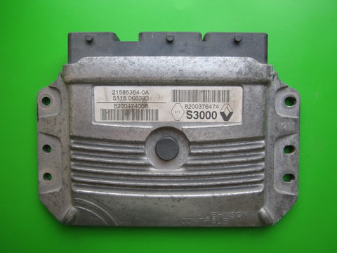 ECU Calculator motor Renault Modus 1.4 8200474008 S3000