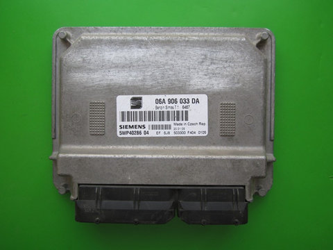 ECU Calculator motor Seat Altea 1.6 06A906033DA 5WP40286 SIMOS 7.1 BGU }