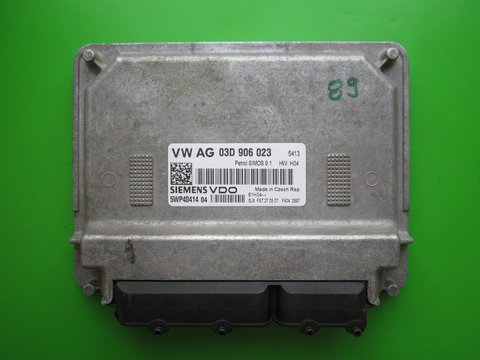 ECU Calculator motor Skoda Fabia 1.2 03D906023 5WP40414 SIMOS 9.1 BBM