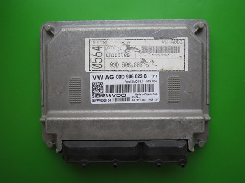 ECU Calculator motor Skoda Fabia 1.2 03D906023B 5WP40508 SIMOS 9.1 BMD