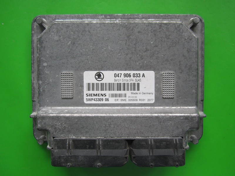 ECU Calculator motor Skoda Fabia 1.4 047906033A 5WP43309 SIMOS 3PA ATZ