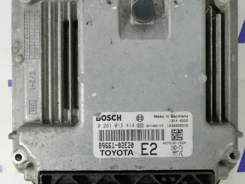 ECU Calculator motor Toyota Auris 1.4D4D cod 89661-02E20 0281013414