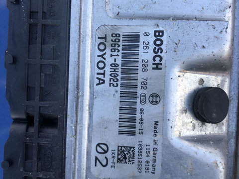 ECU Calculator motor Toyota Aygo/C1/107 1.0 89661-0H022 0261208702 2007